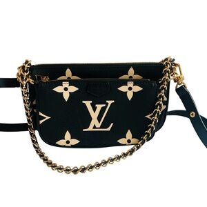 Louis Vuitton Monogram Empreinte Bicolor Multi Pochette Accessories Crossbody